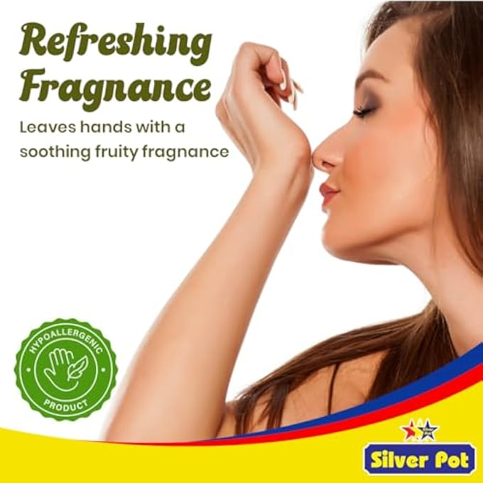 Silver Pot FRESH KIWI & MELON HAND WASH  400ML  GENTLE HYDRATING FORMULA WITH REFRESHING KIWI & MELON SCENT, EFFECTIVE GERM PROTECTION, AND DAILY CARE - Image 5